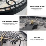 Big Wall Clock - Wall Clocks for Living Room Decor, Quiet and No Ticking Suitable for Wall Decor, Living Room Decoration, Kitchen Decoration - Image 3