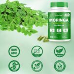 Moringa Capsules 2 Bottles | 800mg Pure Moringa Powder Capsules – Supports Energy, Immune Support, Gut Health, Green Superfood Contains Vitamins & Amino Acids - Image 9