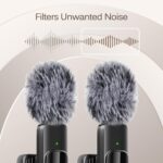 Professional Wireless Lavalier Lapel Microphone for iPhone, iPad, mini Video Recording Mic forInterview Video Podcast Vlog YouTube&Livestream, Noise Reduction, Plug &Play - Image 6