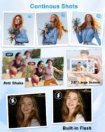 Digital Camera, 4K 64MP Cameras for Photography, Point and Shoot Digital Camera with Auto Focus, Dual Camera, Flash, 16X Zoom, Anti Shake, 32GB Card, Compact Vlogging Camera for Teens, Adults - Image 10