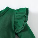 Baby Girl Clothes Infant Ruffle Sleeve Romper Dress Newborn Solid Tutu Skirt Sets Jumpsuit Headband Outfit - Image 6