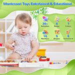 Montessori Toys for 1 Year Old Boy Girl, Musical Montessori Busy Board for 12-18 Month Age, Educational Montessori Toy for Toddlers 1-3, Birthday Gift for 1+ Year Old Boy Girl - Image 3