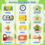 Montessori Toys for 1 Year Old Boy Girl, Musical Montessori Busy Board for 12-18 Month Age, Educational Montessori Toy for Toddlers 1-3, Birthday Gift for 1+ Year Old Boy Girl - Image 4