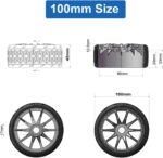 RC Highway Tires and Wheels Set,17mm Hex Plastic Wheels for 1/7 ARRMA Felony FSR 6S BLX RC Model Car (100mm & 107mm) - Image 3