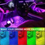 4Pcs LED Interior Car Lights Wireless with Remote, Portable USB Rechargeable Car Interior Led Night Light for Car Decor - Image 4