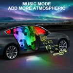 4Pcs LED Interior Car Lights Wireless with Remote, Portable USB Rechargeable Car Interior Led Night Light for Car Decor - Image 8