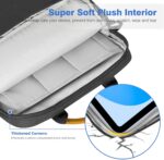 Dadanism 9-11 Inch Tablet Sleeve Bag Carrying Case with Shoulder Strap for iPad 10th Gen 10.9", iPad (A16) 11", i Pad 9/8/7th 10.2", i Pad Air/Pro 11", i-Pad Air 5/4,Galaxy Tab A9+ Plus 11",Space Gray - Image 5