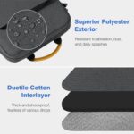 Dadanism 9-11 Inch Tablet Sleeve Bag Carrying Case with Shoulder Strap for iPad 10th Gen 10.9", iPad (A16) 11", i Pad 9/8/7th 10.2", i Pad Air/Pro 11", i-Pad Air 5/4,Galaxy Tab A9+ Plus 11",Space Gray - Image 6