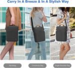 Dadanism 9-11 Inch Tablet Sleeve Bag Carrying Case with Shoulder Strap for iPad 10th Gen 10.9", iPad (A16) 11", i Pad 9/8/7th 10.2", i Pad Air/Pro 11", i-Pad Air 5/4,Galaxy Tab A9+ Plus 11",Space Gray - Image 8