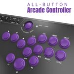 MAYFLASH F500 FLAT Fight Stick All Button Arcade Controller for PS4, PC, Xbox Series S/X, Xbox One, Switch/Switch 2, Steam Deck, macOS, Android, Raspberry Pi, NEOGEO mini and more - Image 4