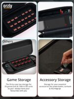 Orzly Case for Nintendo Switch 2 Protective Travel Carry Case with Screen Padding, Game Cards & microSD Slots with Zipped & Open Pockets for Console Accessories - Gift Box Edition - Image 11