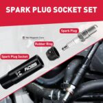 96-Piece 3/8" Drive Impact Socket Wrench and Bit Set, SAE 5/16”-3/4” & Metric 8-22mm, Cr-V Standard & Deep Sockets, Power Bits, Ratchet Handle, Universal Joint, Bit Holder, Adapters, Spark Plug Socket - Image 5