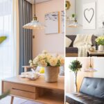 White Pendant Lights, Modern Hanging Lamp with 9.8 Inch Shade for Kitchen Island, Farmhouse Pendant Lights Kitchen Island, Dining Room Pendant Light Fixtures Light Bulb Included - Image 6