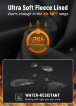 qualidyne Women's Thermal Fleece 4D Padded Cycling Bib Tights with Pockets, Ankle Zips, Full-Length for Cold Weather - Image 6