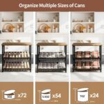 3 Tier Can Organizer for Pantry, Adjustable Can Rack Organizer, Automatic Rolling Storage Holder for Various Ounces of Canned Food Drinks Pet Food, Ideal for Countertop Kitchen Cabinet - Image 6