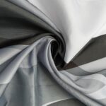 Grey Black Modern 3 in 1 Shower Curtain Set，Striped Gray Shower Curtain Set for Bathroom,Stylish Simplicity Abstract Fabric Bath Curtain with Hooks and Liner, 72x72in - Image 4