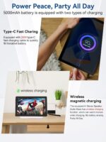 2025 Upgraded Android Tablet with Charging Speaker Dock, 2 Years Protection, Otca-Core CPU, 64GB Storage with 1TB Expansion, WiFi 6, BT5.3, Google Tablet, US Version - Image 8