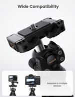 Lamicall Tripod for iPhone - 3 in 1 Flexible Phone Tripod with Wireless Remote - iPhone Tripod Stand for Video Recording Vlogging Selfie Compatible with iPhone Samsung Go Pro, Digital Camera - Image 3