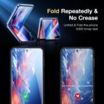 【2+2+2】EGV for Samsung Galaxy Z Flip 7 Screen Protector, [Strengthen Crease Test] Self-Healing Soft TPU Screen Protector for Galaxy Z Flip 7+ Front Tempered Glass + Camera lens Protector,Anti Scratch - Image 3