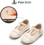 THEE BRON Girls T-Strap Shoes | Square Toe for Wide Feet | Party & Dress Toddler Kid - Image 8