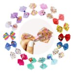 Disney 100th Anniversary Special Hair Accessory for Girls|18pc Disney Hair Bow Clips Featuring Favorite Characters with a String Bag Bow Holder with hanger. For all occasions & ages 3+ - Image 4