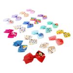 Disney 100th Anniversary Special Hair Accessory for Girls|18pc Disney Hair Bow Clips Featuring Favorite Characters with a String Bag Bow Holder with hanger. For all occasions & ages 3+ - Image 9