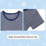 Baby Boys Clothes Set Summer Newborn Shorts Outfits 2pcs Short Sleeve T-shirt Top + Short Overalls - Image 4