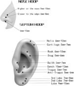 ORANGELOVE Double Hoop Nose Ring 18G 16G 316L Surgical Steel Cartilage Earring Septum Jewelry Seamless Hinged Clicker Segment Ring Conch Daith Tragus Helix Rook Piercing Earring Lip Ring - Image 6