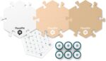 FluentPet Speak Up Get Started Kit with Clearer Upward-Facing Sound - 6 Recordable Buttons for Dogs & 3 Beige HexTiles | Dog & Cat Communication Buttons Set | with Batteries - Image 3