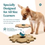 FluentPet Speak Up Get Started Kit with Clearer Upward-Facing Sound - 6 Recordable Buttons for Dogs & 3 Beige HexTiles | Dog & Cat Communication Buttons Set | with Batteries - Image 6