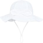 Toddler Kids Baby Girl Sun Hat Floppy Cotton Summer Hat 50+ SPF Protective - Image 3