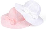 Toddler Kids Baby Girl Sun Hat Floppy Cotton Summer Hat 50+ SPF Protective - Image 6