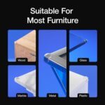 Corner Protectors Guards - Furniture Corner Guard & Edge Safety Bumpers - Baby Proof Bumper & Cushion to Cover Sharp Furniture & Table Edges - Clear and Transparent - (12 Pack) - Image 3