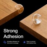 Corner Protectors Guards - Furniture Corner Guard & Edge Safety Bumpers - Baby Proof Bumper & Cushion to Cover Sharp Furniture & Table Edges - Clear and Transparent - (12 Pack) - Image 6