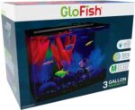 GloFish Crescent aquarium Kit 3 Gallons, Includes Hidden Blue LED Light And Internal Filter - Image 3