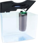 GloFish Crescent aquarium Kit 3 Gallons, Includes Hidden Blue LED Light And Internal Filter - Image 5