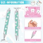 Thenshop 24 Pcs Dental Pens and Notepad Set Teeth theme Gifts Dentist Assistant Accessories Dentists Pens for Office School Home Stationery Fall Thanksgiving Christmas Classroom Craft Gifts - Image 3