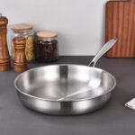 DELARLO Whole Body Tri-Ply Stainless Steel Frying Pan set, 8”/10”/12” Cooking pans, Kitchen Cookware Set, Fast Heating Chef's pan with Ergonomic Handles, Suitable for All Stove - Image 7