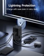 Baseus Charging Station 67W, 10-in-1 USB-C PD Fast Charging Desktop Charger with 1200J Surge Protection, 5ft Extension Cord, 6 AC, 3 USBC, 1 USBA Ports for iPhone 16/15, MacBook, Tablet, Desktop - Image 9