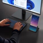 OMOTON Bluetooth Keyboard for Tablet/Android/Windows/iOS, with 7 Colors Backlight Rechargeable Wireless Mini Keyboard for Galaxy Tab A9+/A9+ Plus/S9/S9 Plus/S9 FE, Black - Image 9