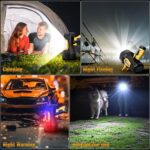 Rechargeable Spotlight, 99000 Lumens Super Bright Led Spotlights Flashlight with Cob Light & Foldable Tripod, 10000ɱAh Spot Lights Long Runtime, Handheld Spotlight for Hunting Boating Outdoor - Image 9