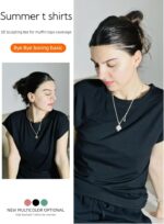 Zeagoo Womens Tops Ruched Cap Short Sleeve Tshirts Shirts Crew Neck T Shirts Trendy Fashion Blouse S-XXXL - Image 6