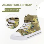 EUXTERPA Kids High Top Shoes Toddler Canvas Sneakers Boys Girls Casual Walking Sports Shoe - Image 3