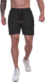 FIRSTGYM Mens Athletic Shorts 7 inch for Casual Running Sports Gym with Zipper Pockets - Image 3