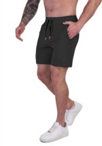 FIRSTGYM Mens Athletic Shorts 7 inch for Casual Running Sports Gym with Zipper Pockets - Image 4