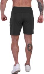 FIRSTGYM Mens Athletic Shorts 7 inch for Casual Running Sports Gym with Zipper Pockets - Image 6