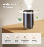 Waterless Essential Oil Diffuser, Rechargeable Nebulizing Scent Air Machine, Cordless & Portable, Ultra-Quiet, Auto On/Off, 3 Mist Levels for Home, Car, Office – Black, Forest Fragrance - Image 3