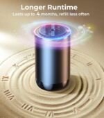 Waterless Essential Oil Diffuser, Rechargeable Nebulizing Scent Air Machine, Cordless & Portable, Ultra-Quiet, Auto On/Off, 3 Mist Levels for Home, Car, Office – Black, Forest Fragrance - Image 5