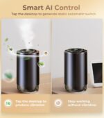 Waterless Essential Oil Diffuser, Rechargeable Nebulizing Scent Air Machine, Cordless & Portable, Ultra-Quiet, Auto On/Off, 3 Mist Levels for Home, Car, Office – Black, Forest Fragrance - Image 8