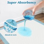 50 Count Super Absorbency Disposable Underpads, Leakproof Quick Drying Disposable Pads for Baby, Puppy and Adults, Disposable Changing Pads for Baby, Disposable Diaper Changing Pads, 17” x 13”, Blue - Image 4